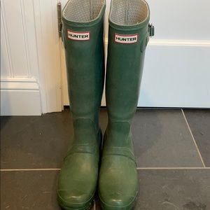 Women Green Hunter Boots